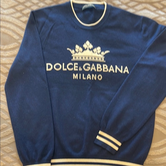 Dolce & Gabbana Men's Blue Sweater